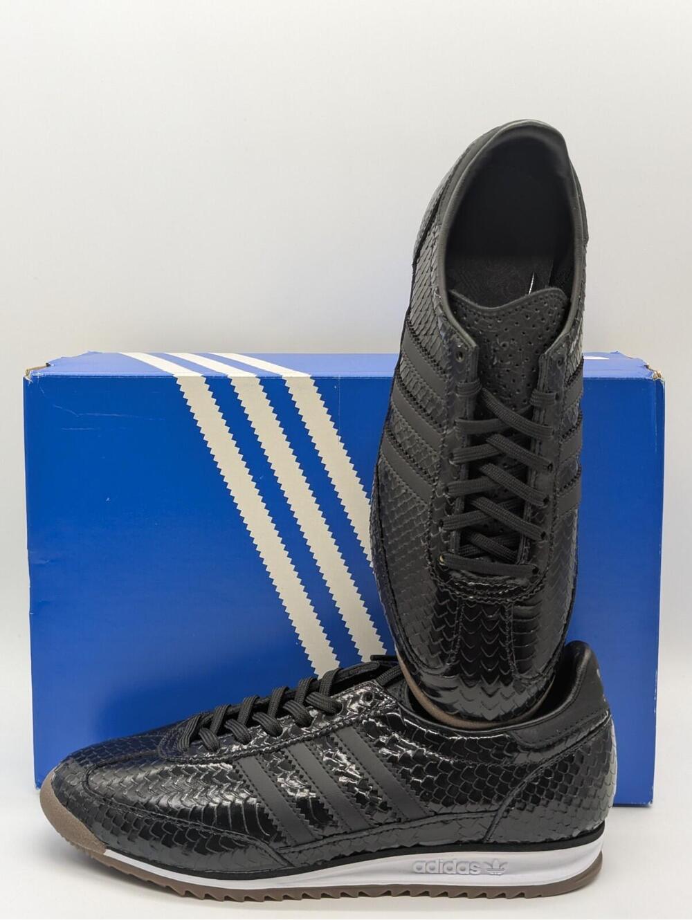 Adidas SL 72 OG W Black Snakeskin Sneakers IH9170 Women's Size 7 / Kids 6Y New - Picture 2 of 9